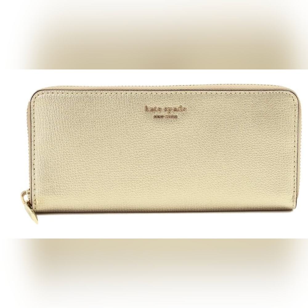 Kate Spade Gold Leather Wallet